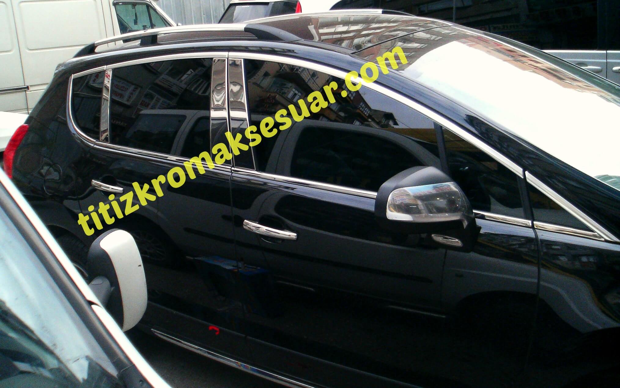PEUGEOT 3008 KROM CAM ÇITASI ve KAPI DİREĞİ SETİ 14 PARÇA PASLANMAZ ÇELİK