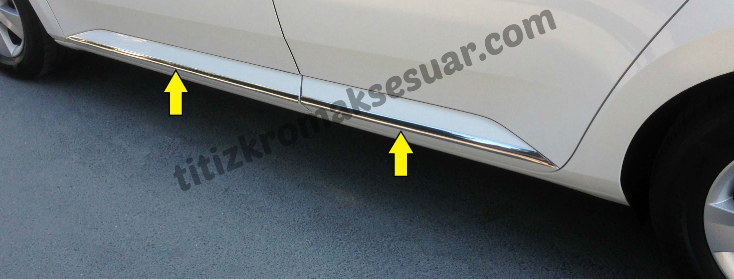 RENAULT TALISMAN 2016-2018 KROM YAN KAPI ÇITASI AKSESUARI 4 PARÇA PASLANMAZ ÇELİK