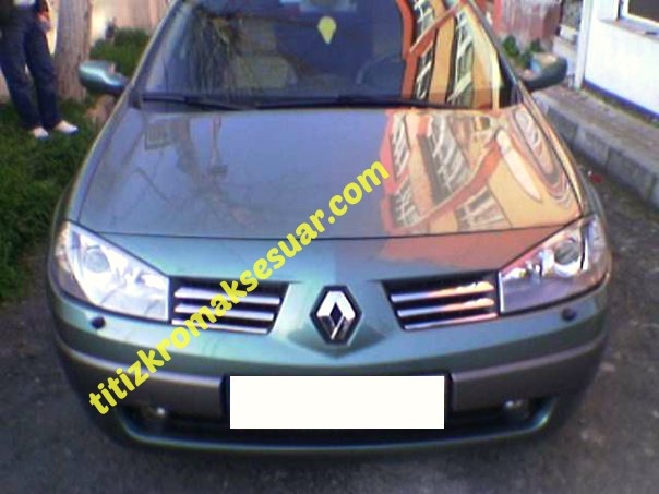 RENAULT MEGANE 2 - 2004-2005 - KROM ÖN PANJUR 6 PARÇA PASLANMAZ ÇELİK