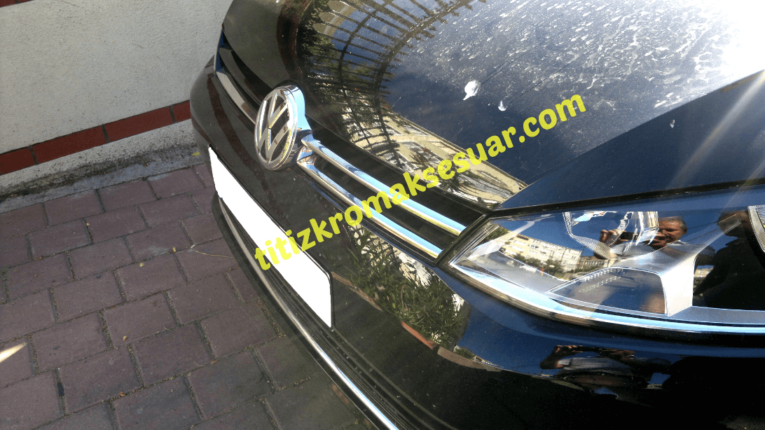 VOLKSWAGEN GOLF 7 2012-2016 KROM ÖN PANJUR 2 PARÇA PASLANMAZ ÇELİK