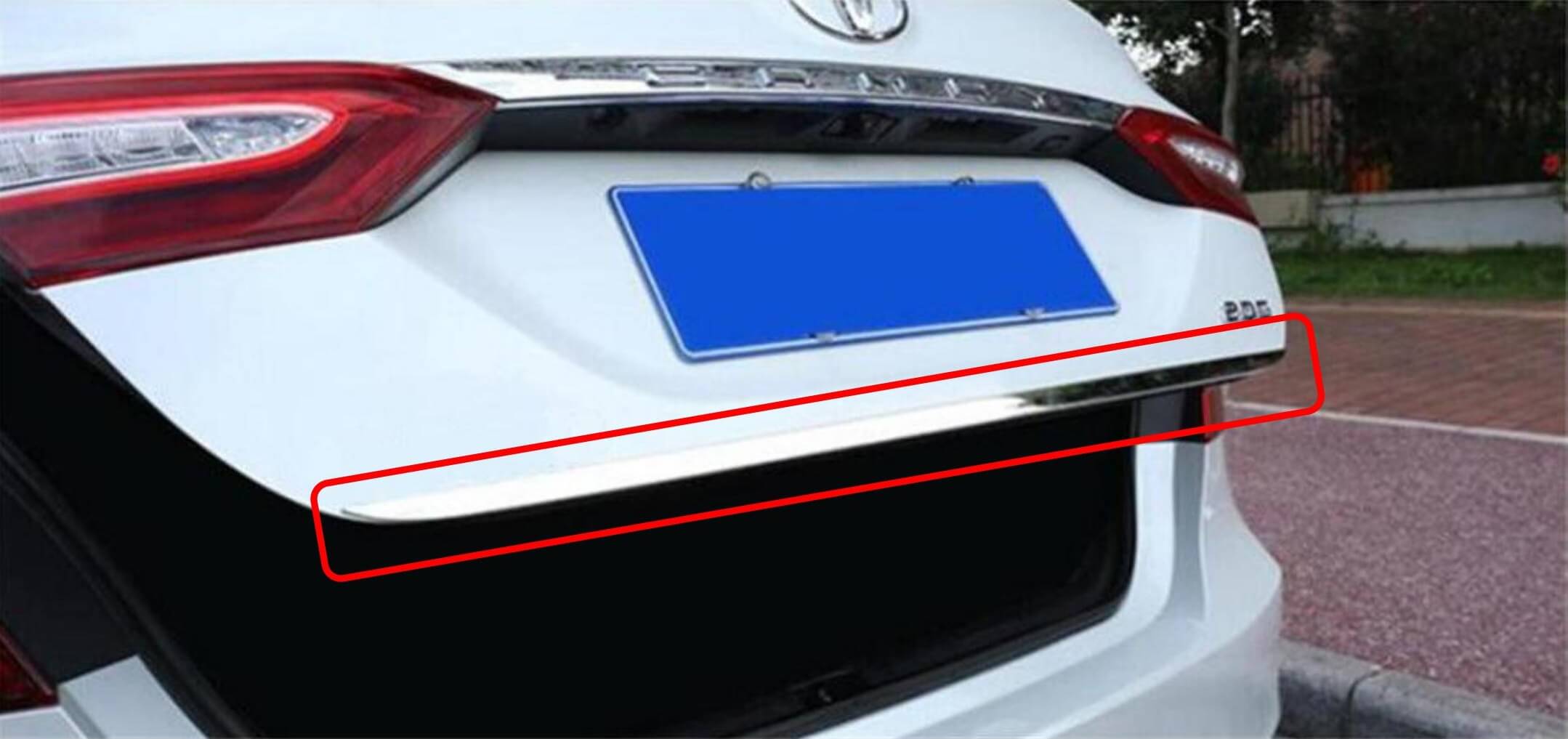 TOYOTA CAMRY HYBRID 2019-2020 KROM BAGAJ ALTI ÇITASI AKSESUARI PASLANMAZ ÇELİK